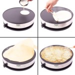 Duronic PM131 Crepe Maker, 33cm Electric Pancake Machine, 1300W, Cook Traditional French Crepes and Galettes, Non-Stick, Includes Creperie Utensils